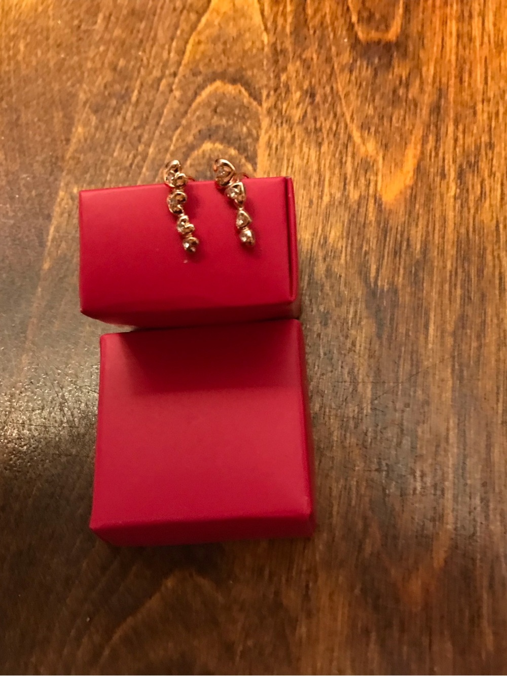 Avon Whimsical Pave Motif Crawler Heart Earrings.